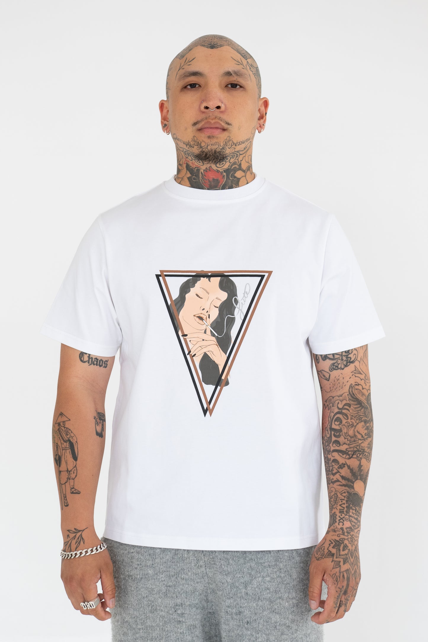 Woman cigar graphic T-shirt