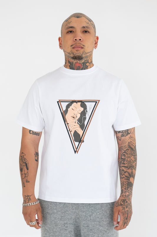Woman cigar graphic T-shirt